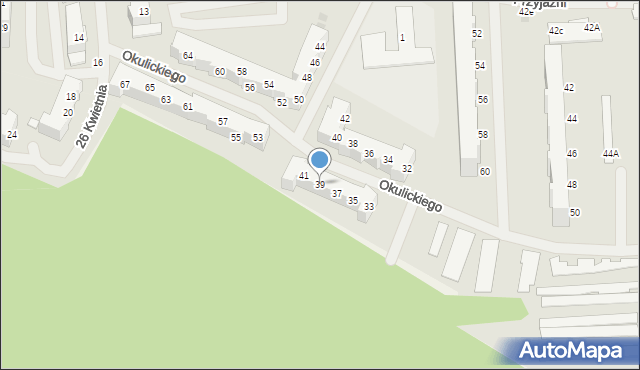 Police, Okulickiego Leopolda, gen., 39, mapa Police