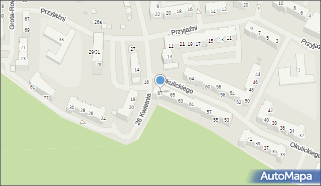 Police, Okulickiego Leopolda, gen., 67, mapa Police