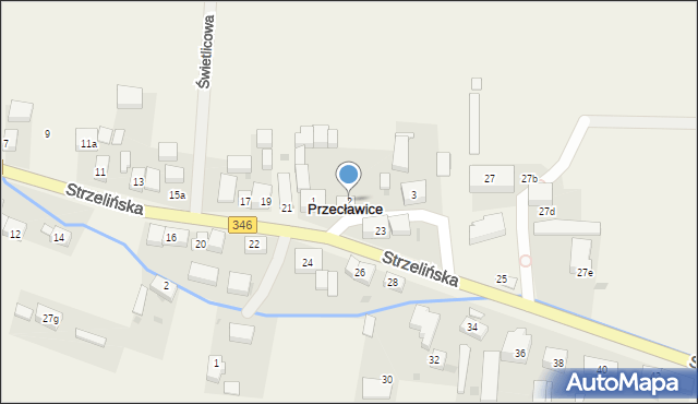 Przecławice, Okrężna, 2, mapa Przecławice