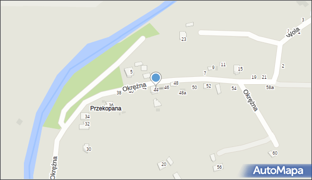 Przemyśl, Okrężna, 44, mapa Przemyśla