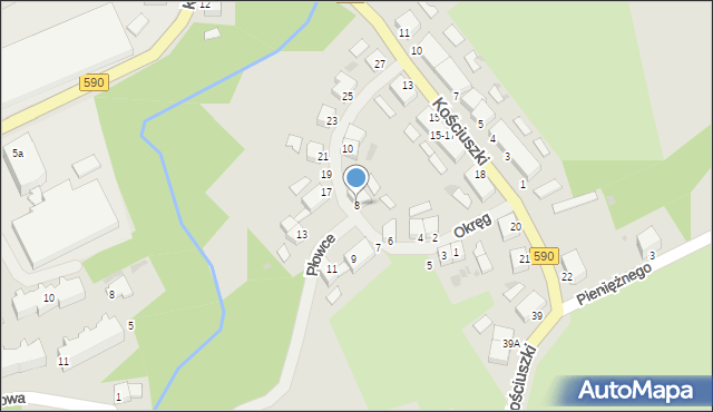 Reszel, Okręg, 8, mapa Reszel