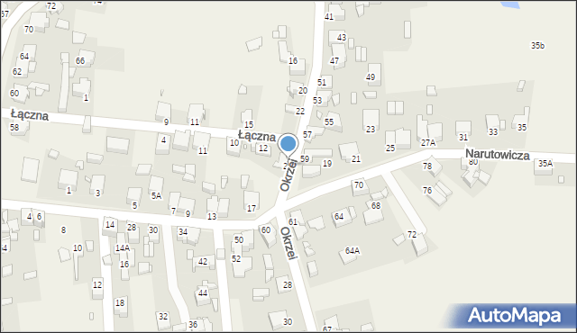 Rogoźnik, Okrzei Stefana, 26, mapa Rogoźnik