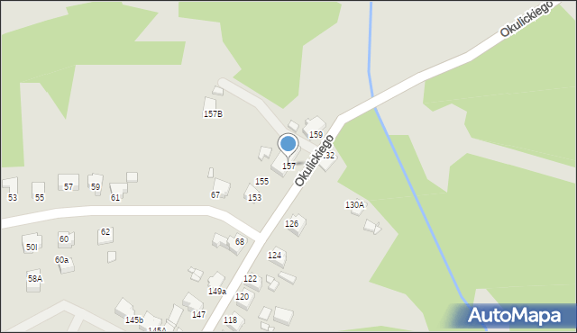 Rybnik, Okulickiego Leopolda, gen., 157, mapa Rybnika