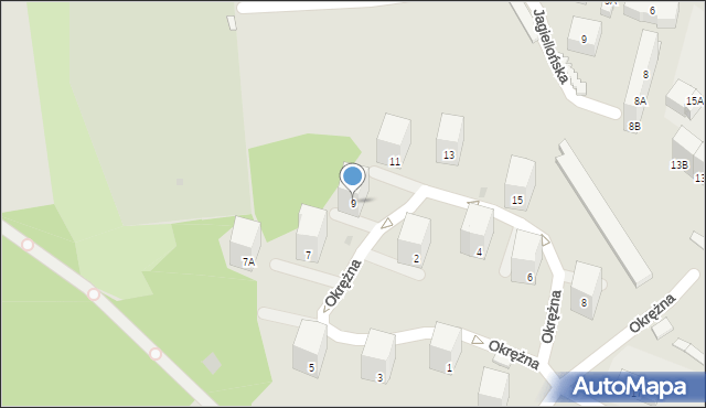 Siemianowice Śląskie, Okrężna, 9, mapa Siemianowice Śląskie