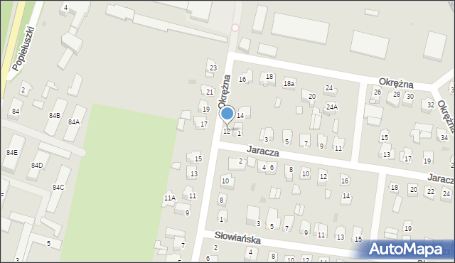 Sochaczew, Okrężna, 12, mapa Sochaczew