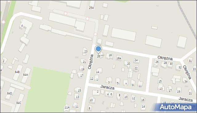 Sochaczew, Okrężna, 16, mapa Sochaczew