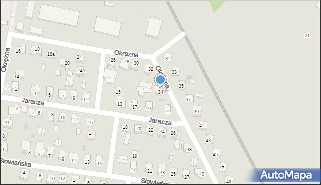 Sochaczew, Okrężna, 34, mapa Sochaczew