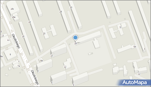 Stalowa Wola, Okulickiego Leopolda, gen., 14, mapa Stalowa Wola