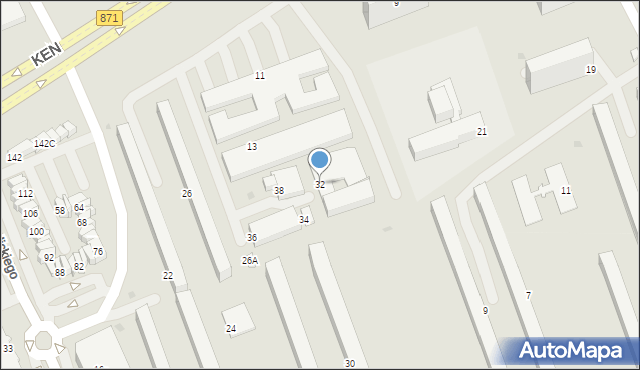 Stalowa Wola, Okulickiego Leopolda, gen., 32, mapa Stalowa Wola