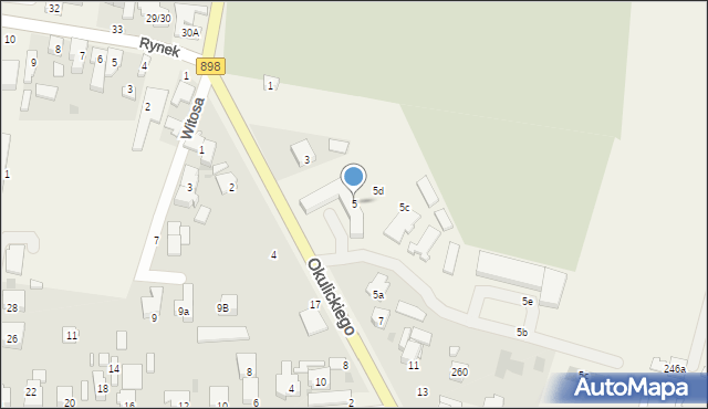 Stare Babice, Okulickiego Leopolda, gen., 5, mapa Stare Babice