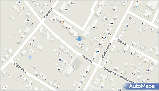 Starogard Gdański, Okrężna, 2C, mapa Starogard Gdański