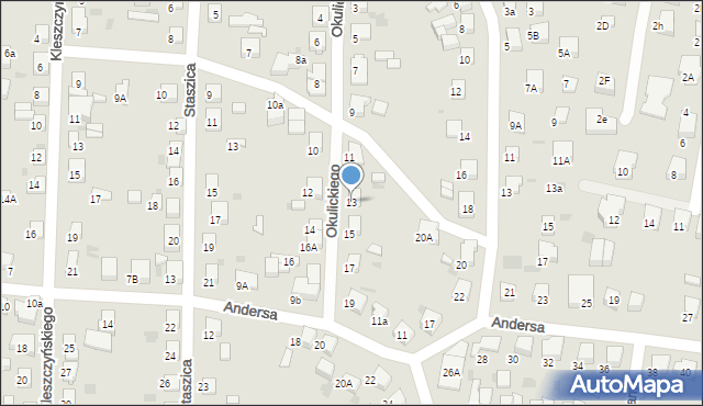 Starogard Gdański, Okulickiego Leopolda, gen., 13, mapa Starogard Gdański