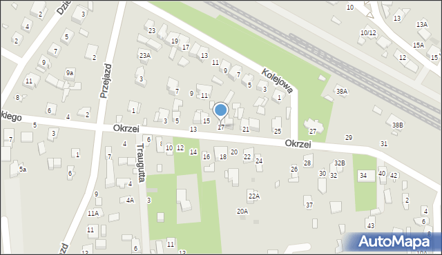 Sulejówek, Okrzei Stefana, 17, mapa Sulejówek