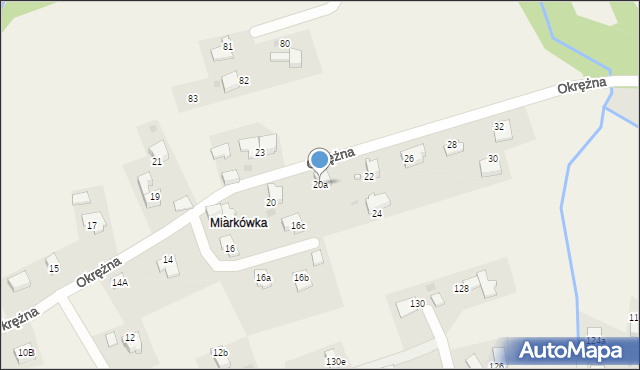 Sułkowice, Okrężna, 20a, mapa Sułkowice