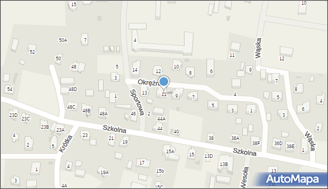 Sztutowo, Okrężna, 11, mapa Sztutowo