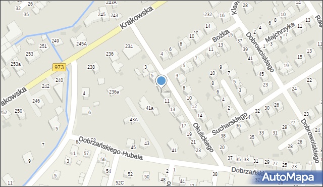 Tarnów, Okulickiego Leopolda, gen., 9, mapa Tarnów