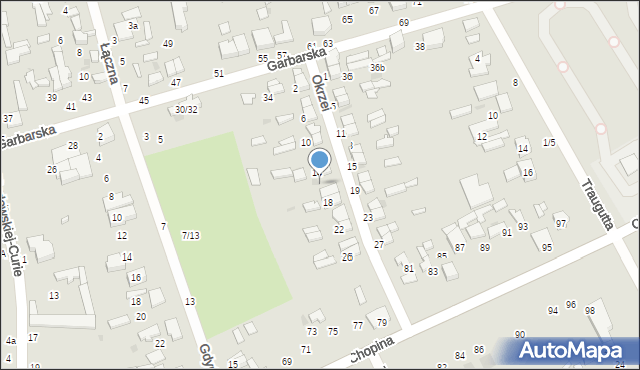 Tomaszów Mazowiecki, Okrzei Stefana, 16, mapa Tomaszów Mazowiecki