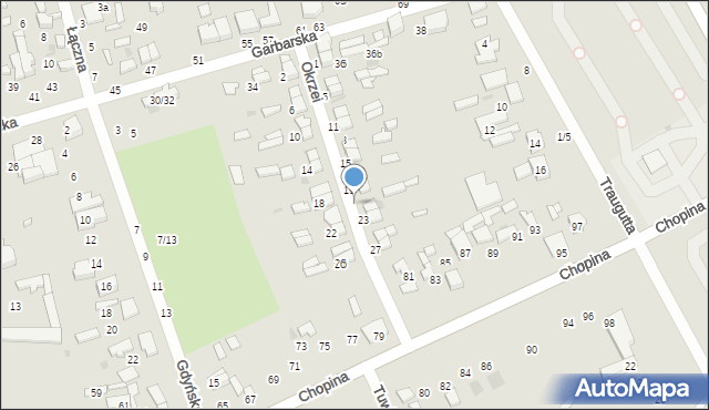 Tomaszów Mazowiecki, Okrzei Stefana, 21, mapa Tomaszów Mazowiecki