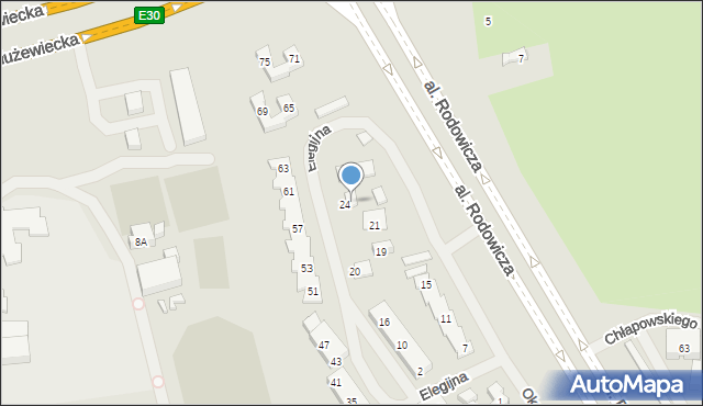 Warszawa, Okaryny, 8/10, mapa Warszawy