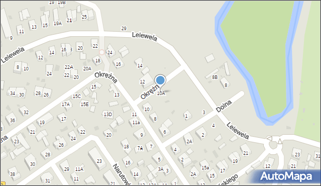 Wejherowo, Okrężna, 10A, mapa Wejherowo