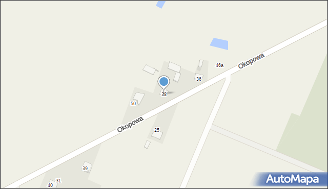 Wojcieszków, Okopowa, 38, mapa Wojcieszków