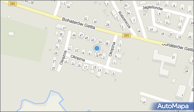 Ząbkowice Śląskie, Okrężna, 4, mapa Ząbkowice Śląskie