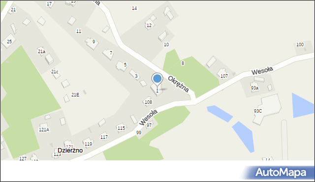 Żarki-Letnisko, Okrężna, 1, mapa Żarki-Letnisko