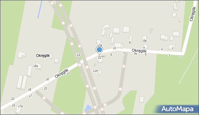 Zgierz, Okręglik, 11, mapa Zgierz