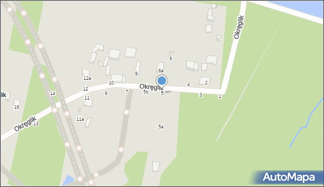 Zgierz, Okręglik, 5, mapa Zgierz