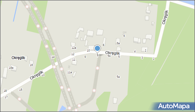 Zgierz, Okręglik, 7, mapa Zgierz