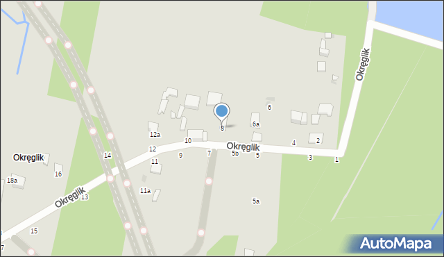 Zgierz, Okręglik, 8, mapa Zgierz