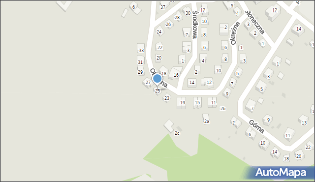 Ziębice, Okrężna, 25, mapa Ziębice