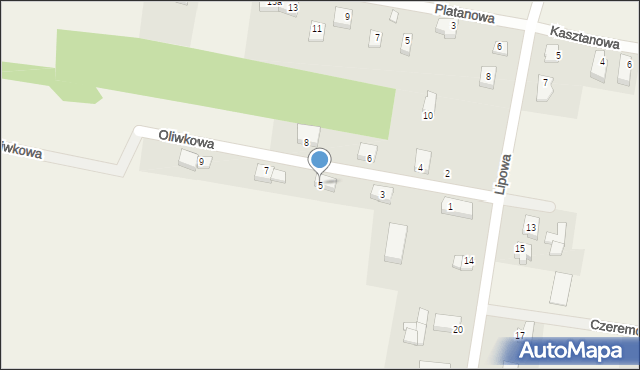 Babiczki, Oliwkowa, 5, mapa Babiczki