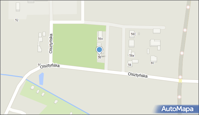 Bełchatów, Olsztyńska, 56, mapa Bełchatów