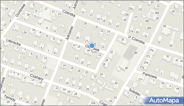 Białe Błota, Olchowa, 20, mapa Białe Błota