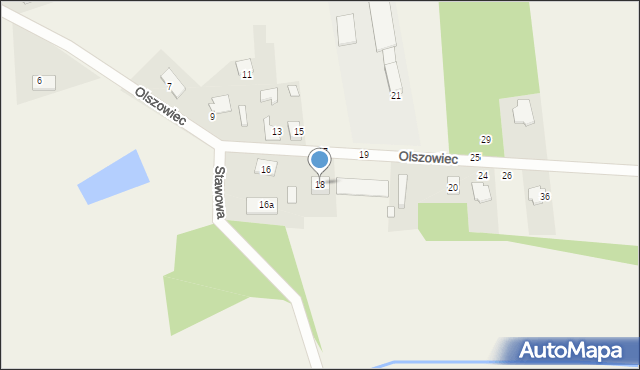 Borowianka, Olszowiec, 18, mapa Borowianka