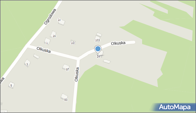 Bukowno, Olkuska, 24, mapa Bukowno