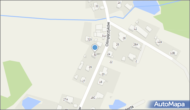 Chrząstowice, Olimpijczyków, 31, mapa Chrząstowice