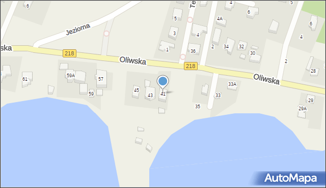 Chwaszczyno, Oliwska, 41, mapa Chwaszczyno