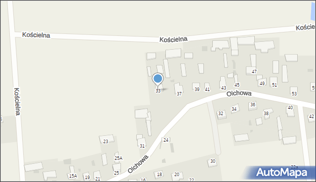 Czosnówka, Olchowa, 33, mapa Czosnówka