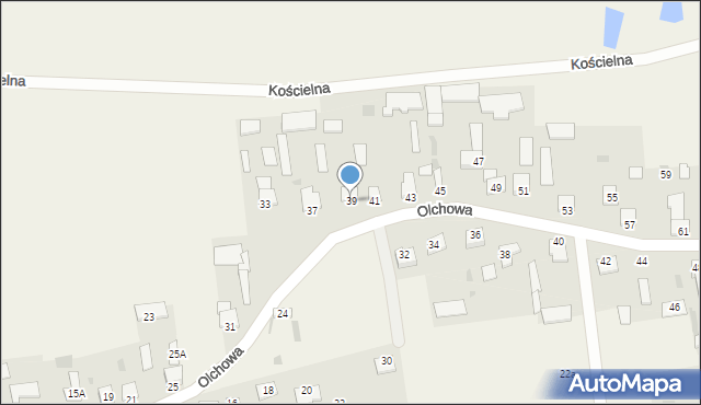 Czosnówka, Olchowa, 39, mapa Czosnówka