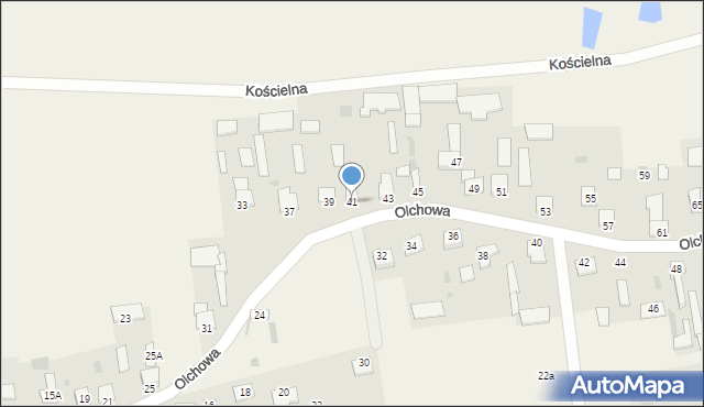 Czosnówka, Olchowa, 41, mapa Czosnówka