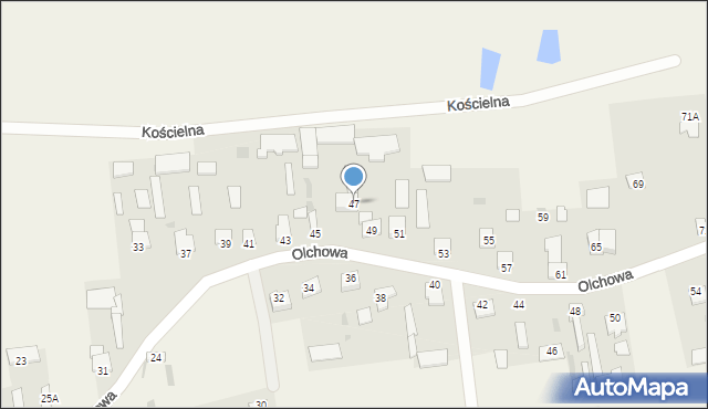 Czosnówka, Olchowa, 47, mapa Czosnówka