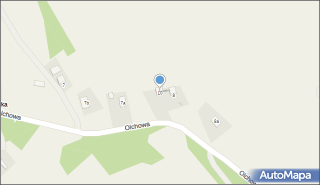 Czudec, Olchowa, 10, mapa Czudec