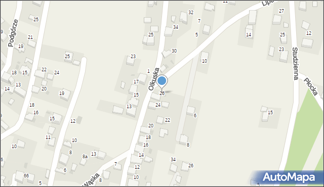 Czyżówka, Olkuska, 26, mapa Czyżówka