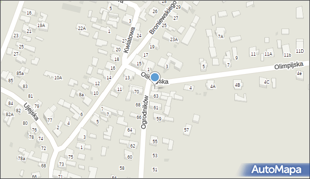 Dąbrowa Górnicza, Olimpijska, 2, mapa Dąbrowa Górnicza