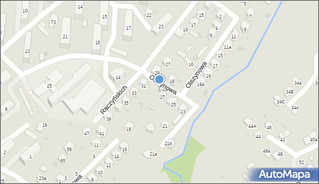 Dębica, Olszynowa, 29, mapa Dębicy