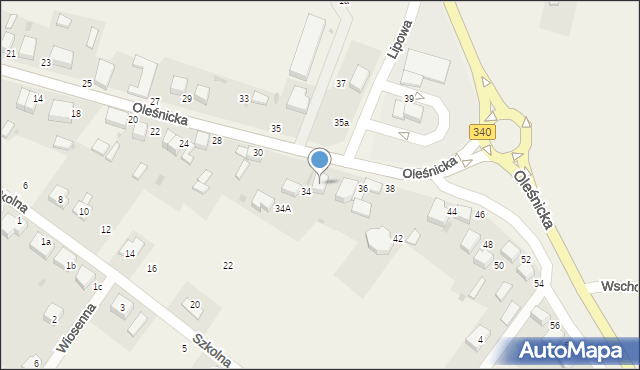 Dobroszyce, Oleśnicka, 36A, mapa Dobroszyce