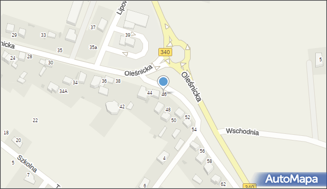 Dobroszyce, Oleśnicka, 46, mapa Dobroszyce