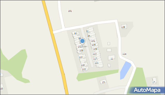 Dywity, Olsztyńska, 104, mapa Dywity